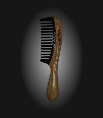 Sandalwood & Horn Coarse Tooth Comb